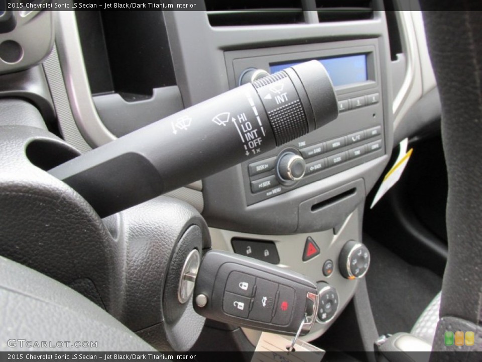 Jet Black/Dark Titanium Interior Controls for the 2015 Chevrolet Sonic LS Sedan #98115860
