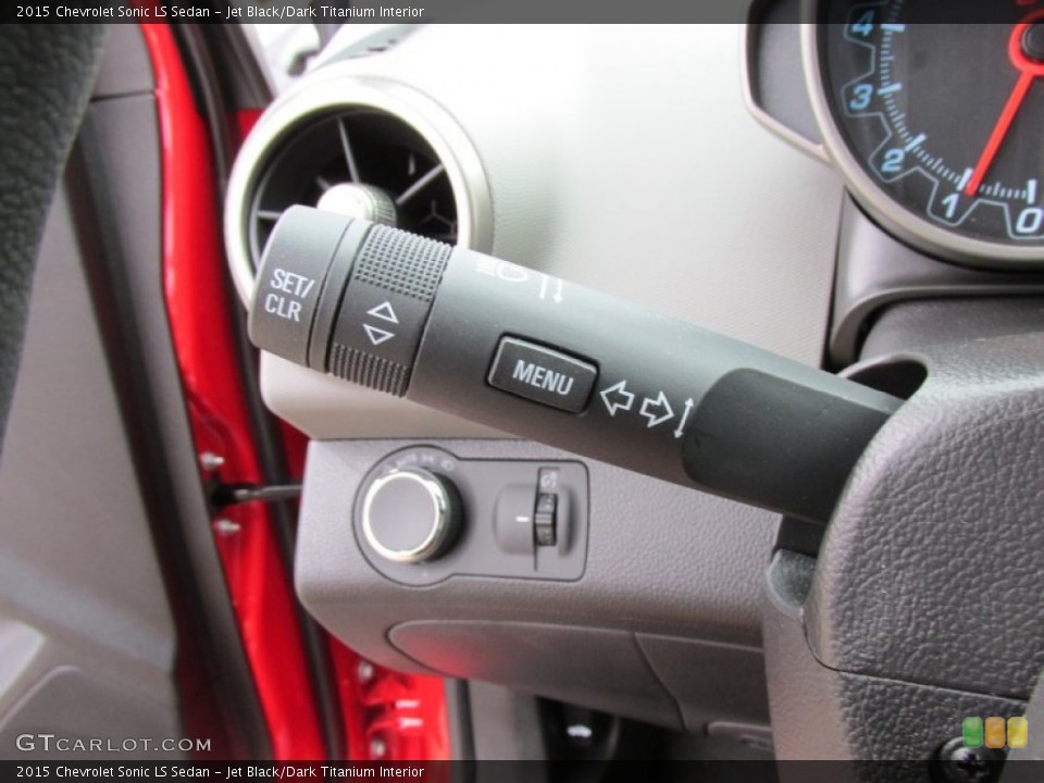 Jet Black/Dark Titanium Interior Controls for the 2015 Chevrolet Sonic LS Sedan #98115887
