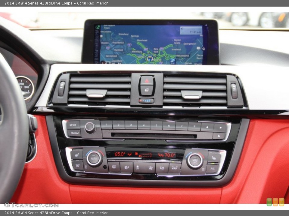 Coral Red Interior Navigation for the 2014 BMW 4 Series 428i xDrive Coupe #98118311