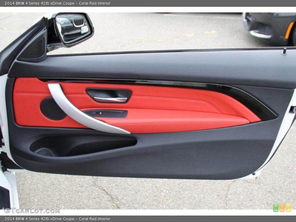 Coral Red Interior Door Panel for the 2014 BMW 4 Series 428i xDrive Coupe #98118458