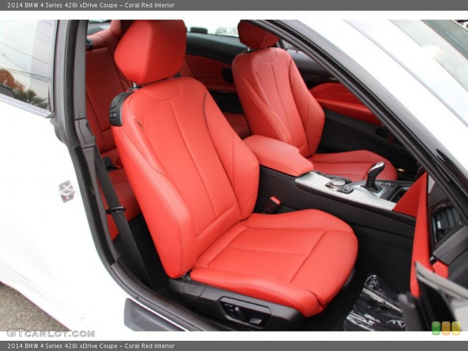 Coral Red Interior Front Seat for the 2014 BMW 4 Series 428i xDrive Coupe #98118539