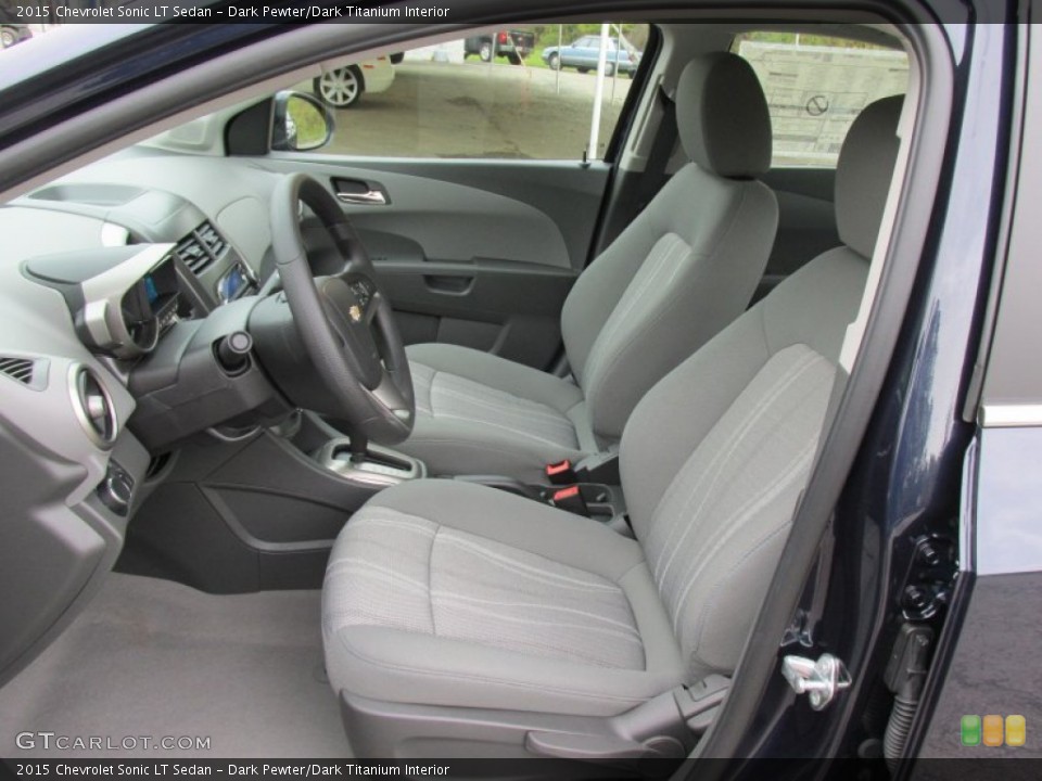 Dark Pewter/Dark Titanium Interior Front Seat for the 2015 Chevrolet Sonic LT Sedan #98119724