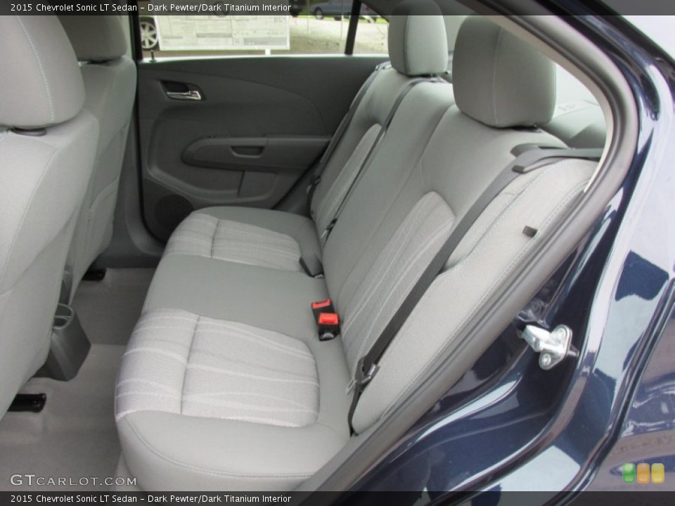 Dark Pewter/Dark Titanium Interior Rear Seat for the 2015 Chevrolet Sonic LT Sedan #98119748