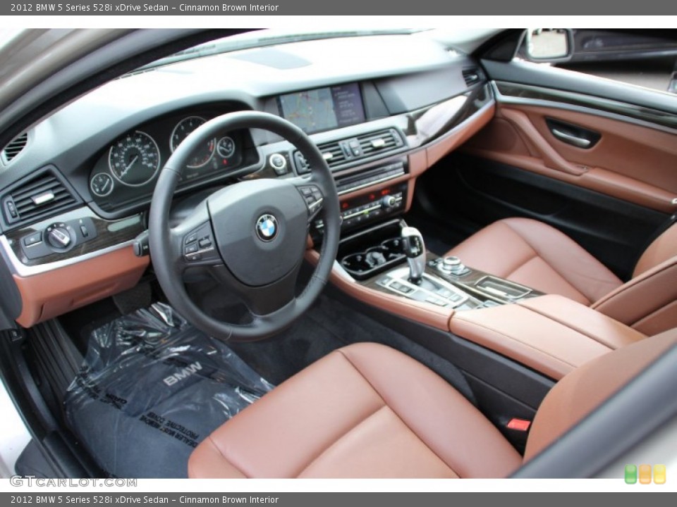 Cinnamon Brown Interior Photo for the 2012 BMW 5 Series 528i xDrive Sedan #98122145