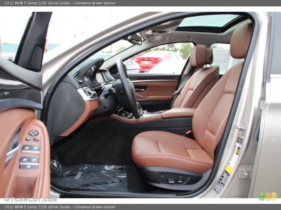 Cinnamon Brown Interior Front Seat for the 2012 BMW 5 Series 528i xDrive Sedan #98122160