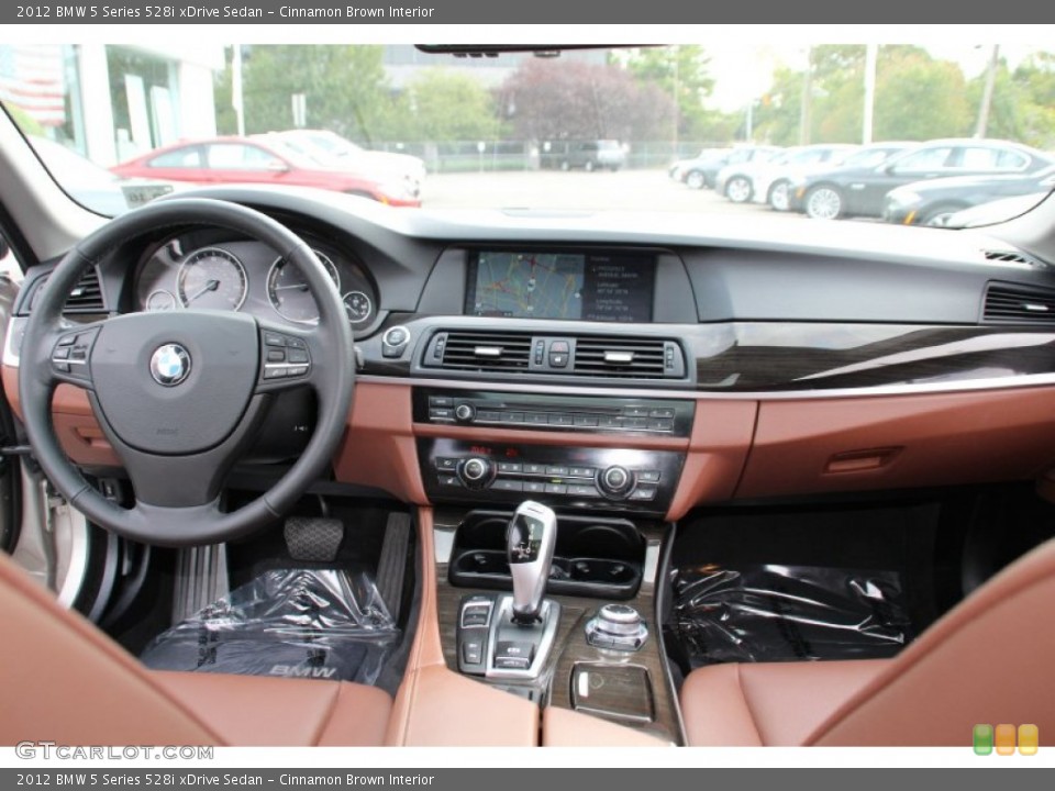 Cinnamon Brown Interior Dashboard for the 2012 BMW 5 Series 528i xDrive Sedan #98122208