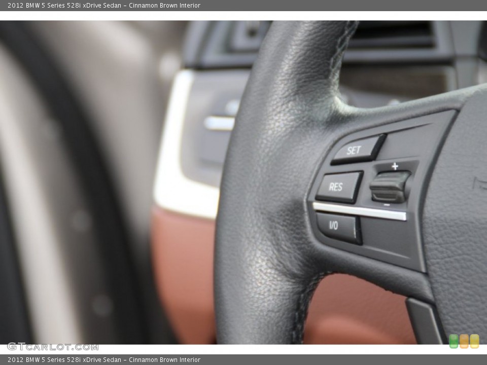 Cinnamon Brown Interior Controls for the 2012 BMW 5 Series 528i xDrive Sedan #98122271