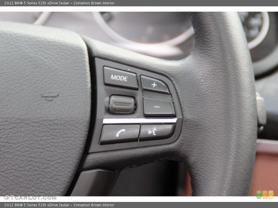 Cinnamon Brown Interior Controls for the 2012 BMW 5 Series 528i xDrive Sedan #98122286