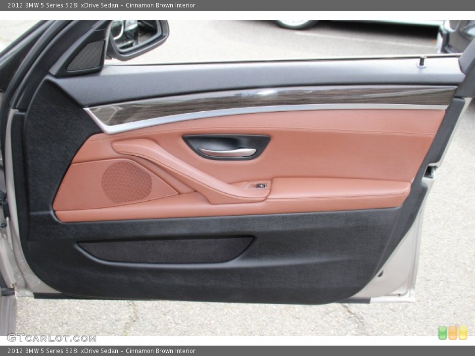 Cinnamon Brown Interior Door Panel for the 2012 BMW 5 Series 528i xDrive Sedan #98122379