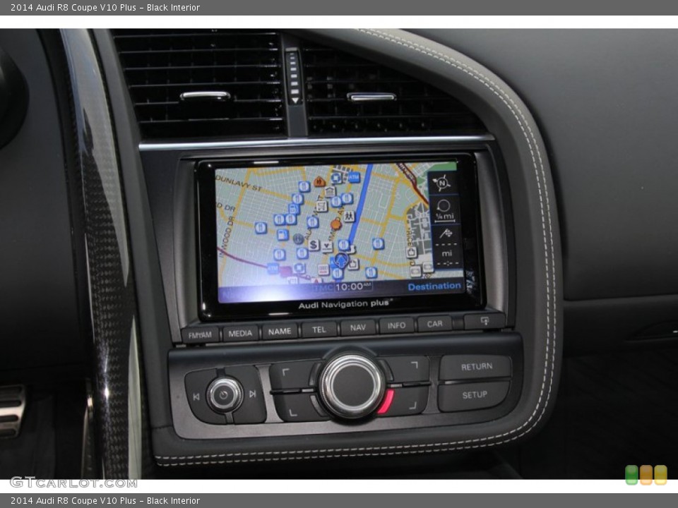 Black Interior Navigation for the 2014 Audi R8 Coupe V10 Plus #98122385