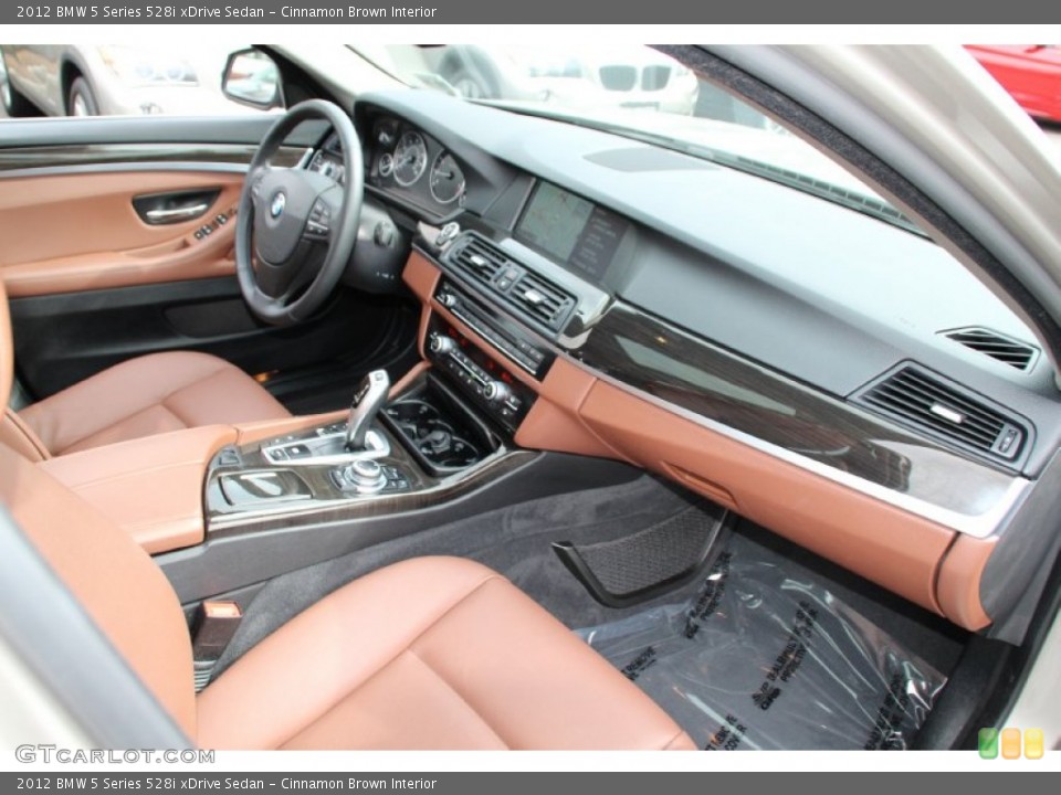 Cinnamon Brown Interior Dashboard for the 2012 BMW 5 Series 528i xDrive Sedan #98122394