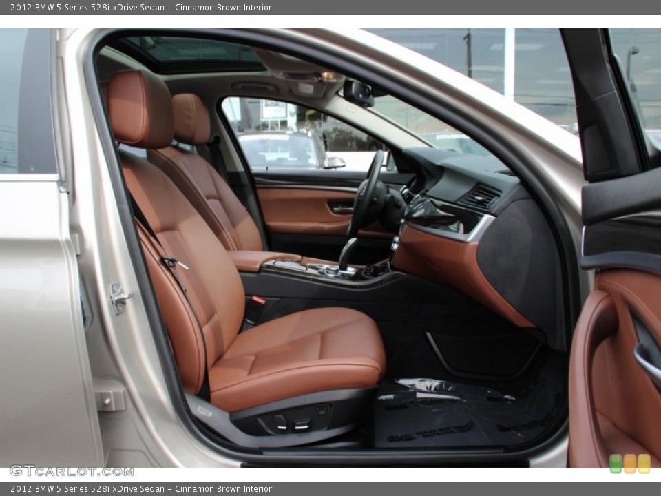 Cinnamon Brown Interior Front Seat for the 2012 BMW 5 Series 528i xDrive Sedan #98122409