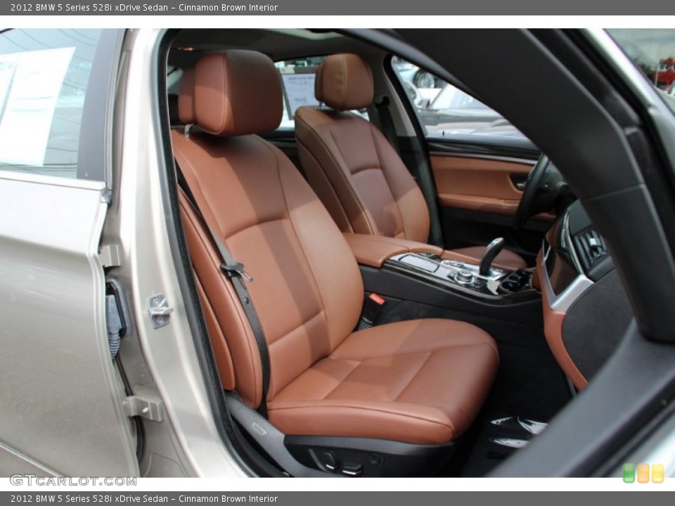 Cinnamon Brown Interior Front Seat for the 2012 BMW 5 Series 528i xDrive Sedan #98122429
