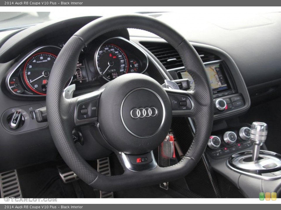 Black Interior Steering Wheel for the 2014 Audi R8 Coupe V10 Plus #98122991
