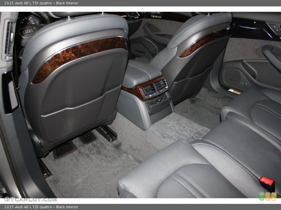 Black Interior Rear Seat for the 2015 Audi A8 L TDI quattro #98123471