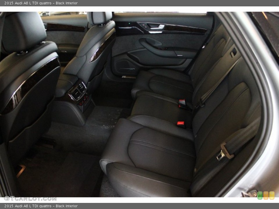 Black Interior Rear Seat for the 2015 Audi A8 L TDI quattro #98123486