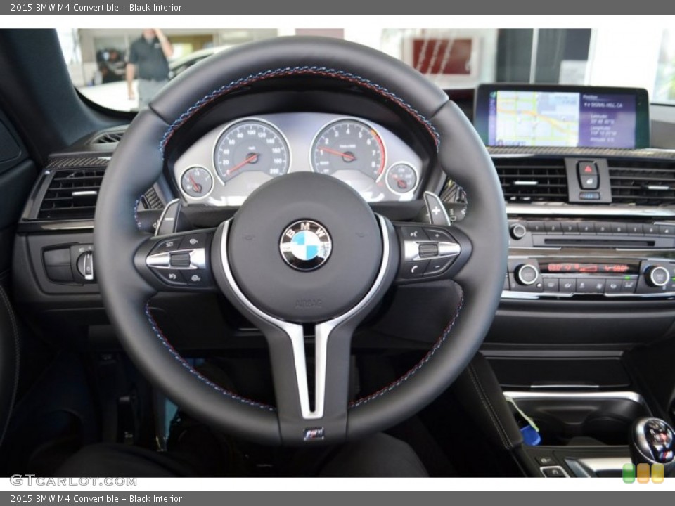 Black Interior Steering Wheel for the 2015 BMW M4 Convertible #98124791
