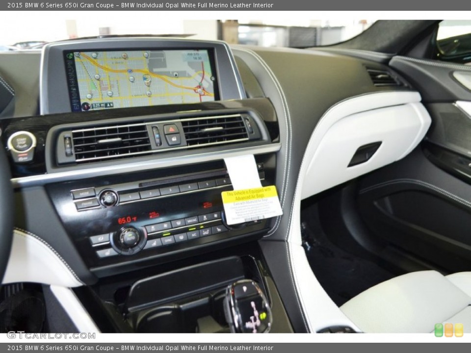 BMW Individual Opal White Full Merino Leather Interior Dashboard for the 2015 BMW 6 Series 650i Gran Coupe #98125038