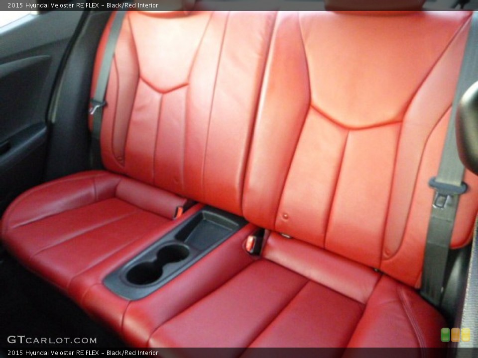 Black/Red Interior Rear Seat for the 2015 Hyundai Veloster RE FLEX #98125724