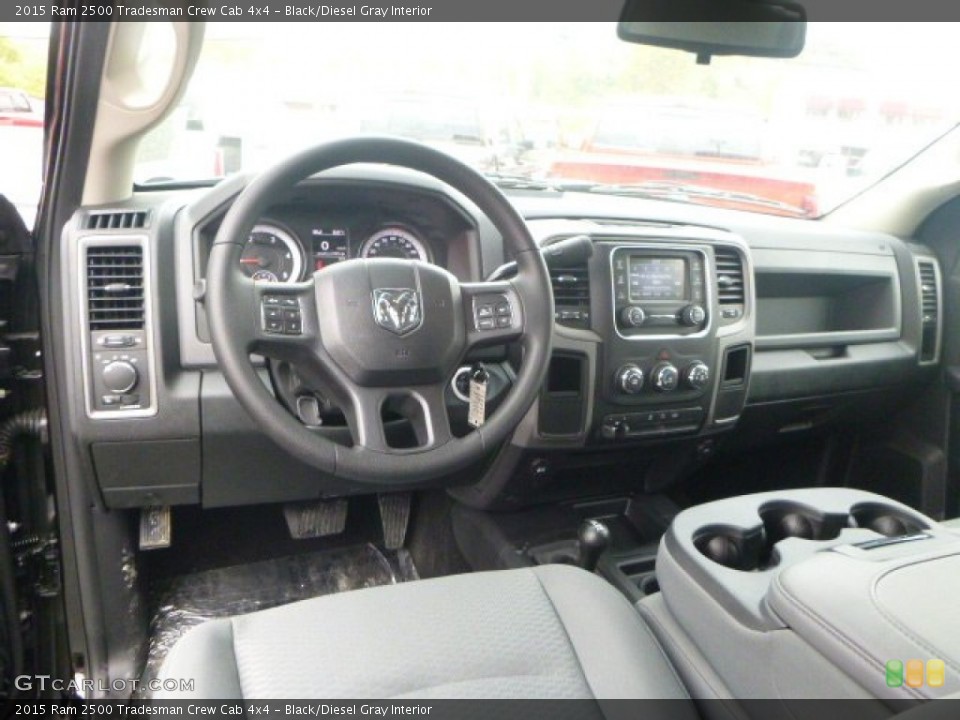 Black/Diesel Gray Interior Dashboard for the 2015 Ram 2500 Tradesman Crew Cab 4x4 #98135633