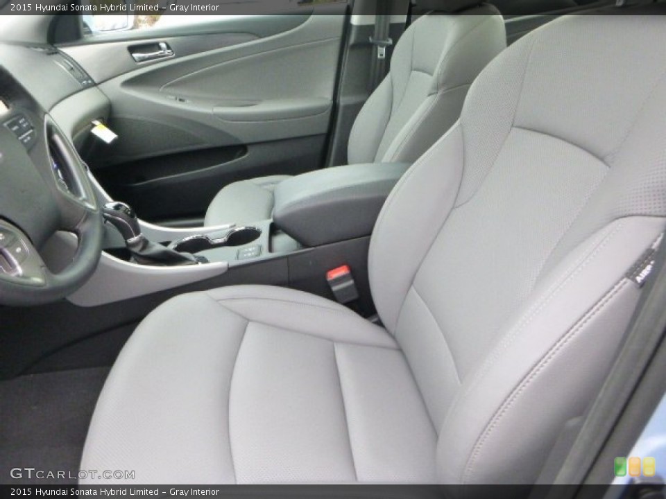 Gray Interior Front Seat for the 2015 Hyundai Sonata Hybrid Limited #98143670
