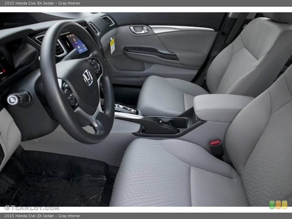 Gray Interior Photo for the 2015 Honda Civic EX Sedan #98143691