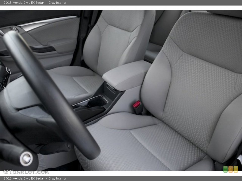 Gray Interior Front Seat for the 2015 Honda Civic EX Sedan #98143736