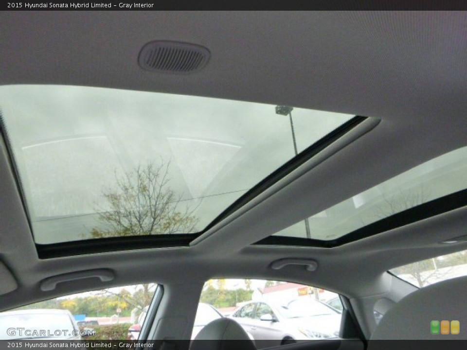 Gray Interior Sunroof for the 2015 Hyundai Sonata Hybrid Limited #98143742