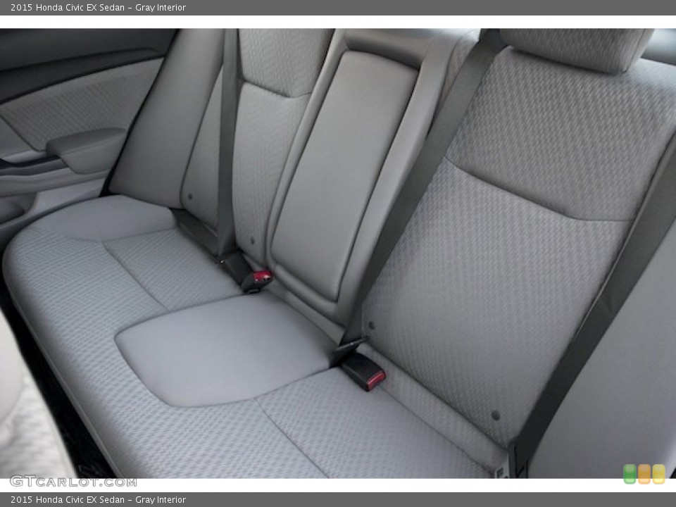 Gray Interior Rear Seat for the 2015 Honda Civic EX Sedan #98143802