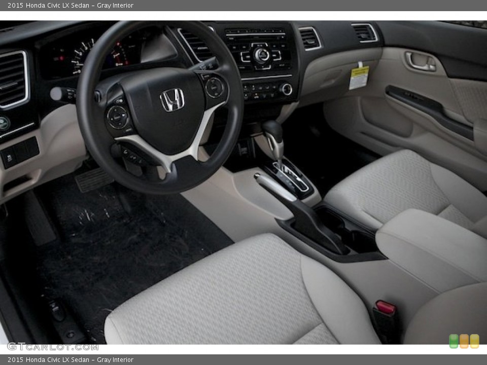 Gray Interior Photo for the 2015 Honda Civic LX Sedan #98144045