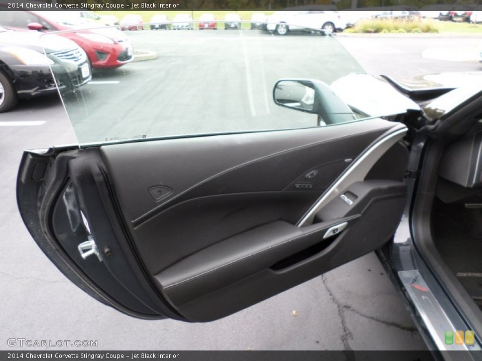 Jet Black Interior Door Panel for the 2014 Chevrolet Corvette Stingray Coupe #98145323