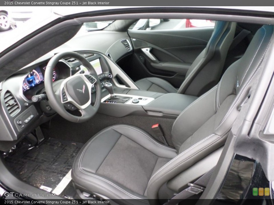 Jet Black Interior Photo for the 2015 Chevrolet Corvette Stingray Coupe Z51 #98145923