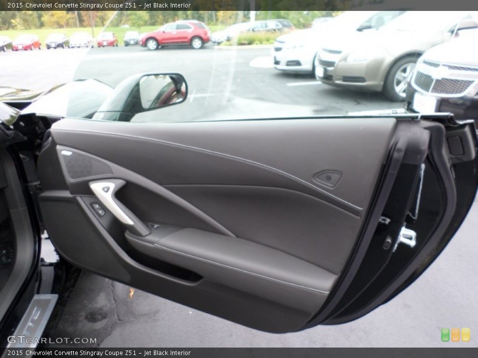 Jet Black Interior Door Panel for the 2015 Chevrolet Corvette Stingray Coupe Z51 #98146061