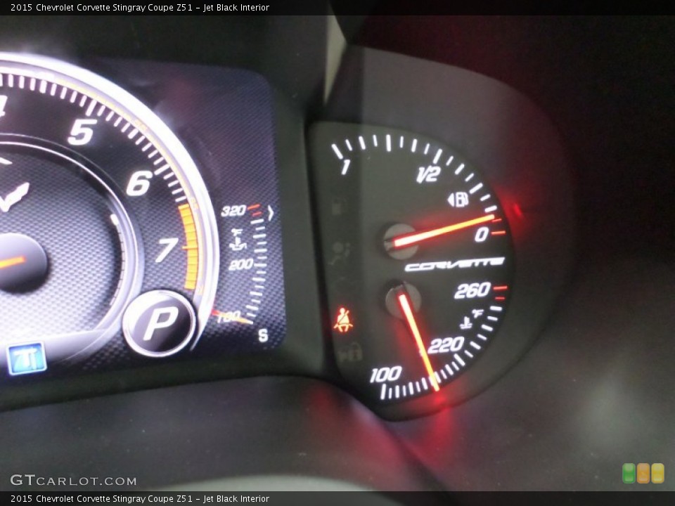 Jet Black Interior Gauges for the 2015 Chevrolet Corvette Stingray Coupe Z51 #98146178