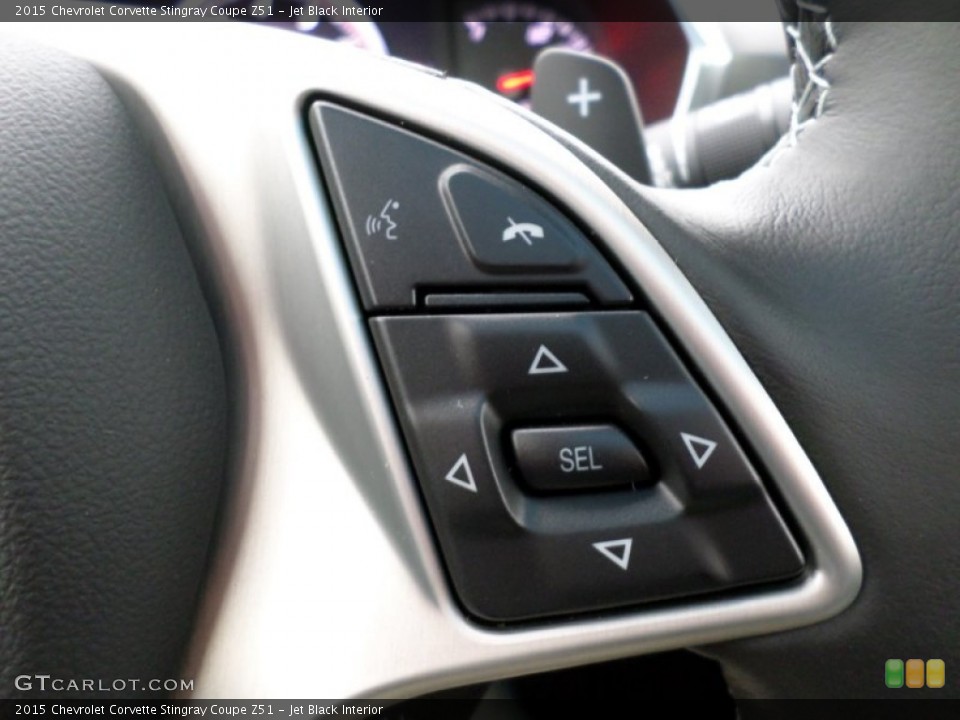 Jet Black Interior Controls for the 2015 Chevrolet Corvette Stingray Coupe Z51 #98146202
