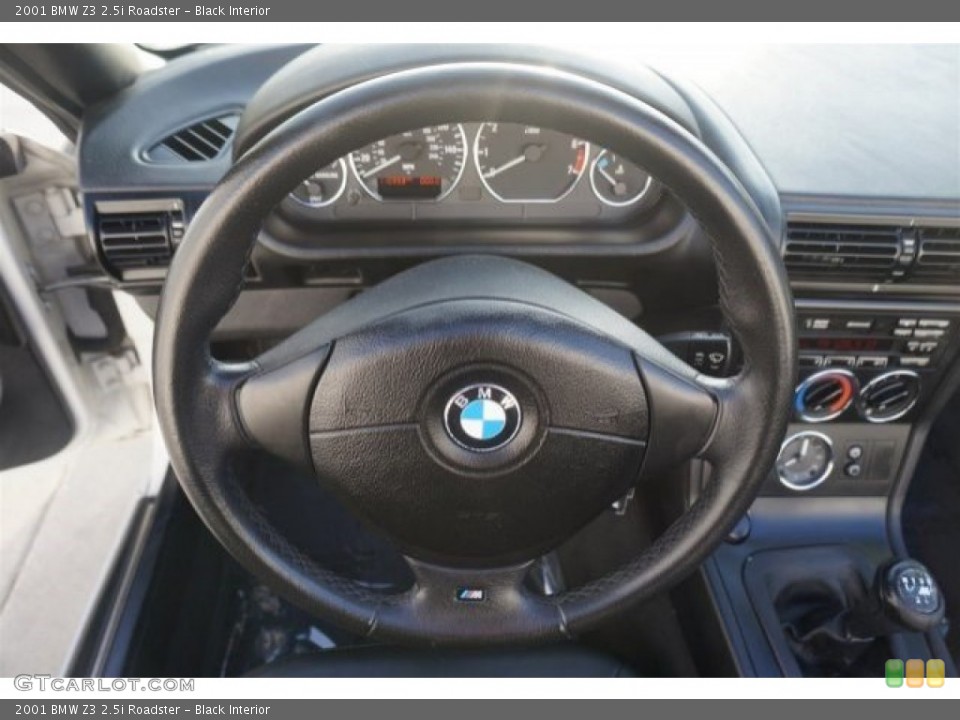 Black Interior Steering Wheel for the 2001 BMW Z3 2.5i Roadster #98146679