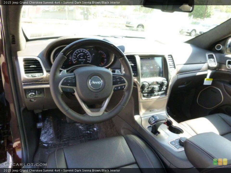 Summit Dark Sienna Brown/Black Interior Dashboard for the 2015 Jeep Grand Cherokee Summit 4x4 #98148664