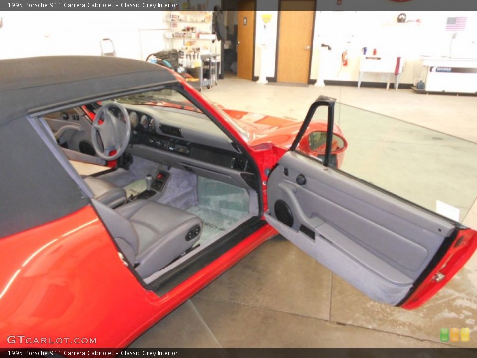 Classic Grey Interior Door Panel for the 1995 Porsche 911 Carrera Cabriolet #98151485