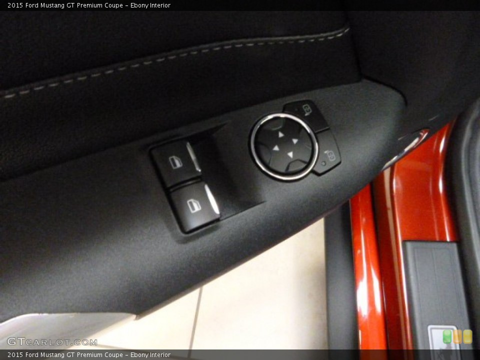 Ebony Interior Controls for the 2015 Ford Mustang GT Premium Coupe #98152533