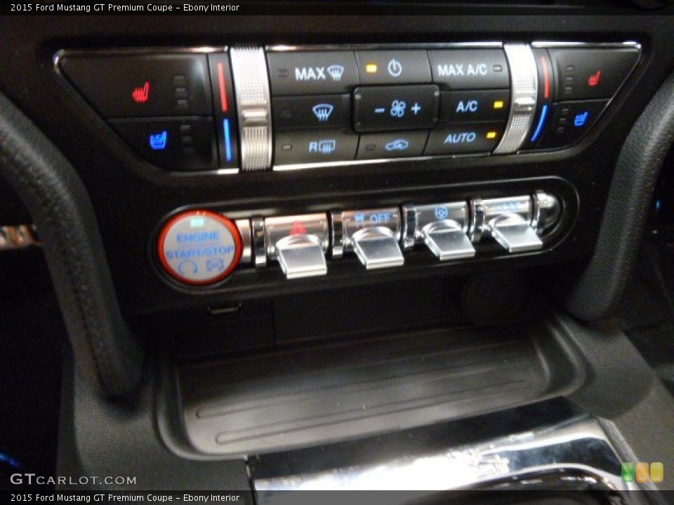 Ebony Interior Controls for the 2015 Ford Mustang GT Premium Coupe #98152623