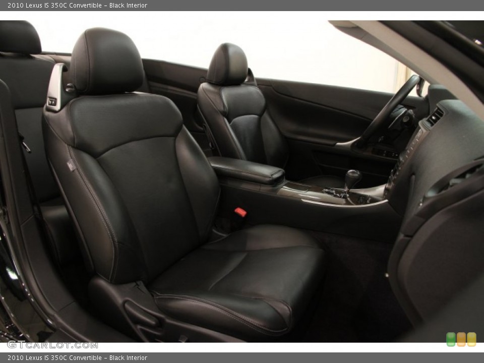 Black Interior Front Seat for the 2010 Lexus IS 350C Convertible #98153730