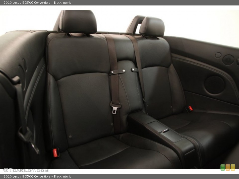 Black Interior Rear Seat for the 2010 Lexus IS 350C Convertible #98153751