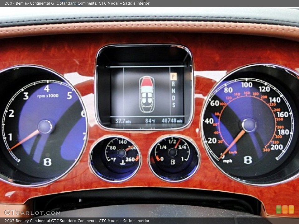 Saddle Interior Gauges for the 2007 Bentley Continental GTC  #98159622