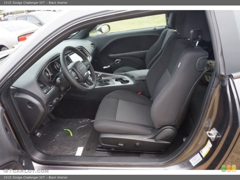 Black Interior Front Seat for the 2015 Dodge Challenger SXT #98162496