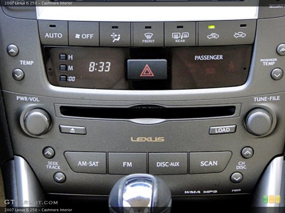 Cashmere Interior Controls for the 2007 Lexus IS 250 #98164170