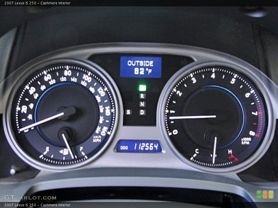 Cashmere Interior Gauges for the 2007 Lexus IS 250 #98164291