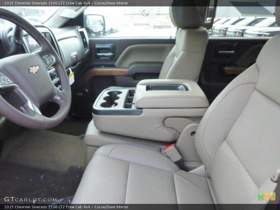Cocoa/Dune Interior Front Seat for the 2015 Chevrolet Silverado 1500 LTZ Crew Cab 4x4 #98166369
