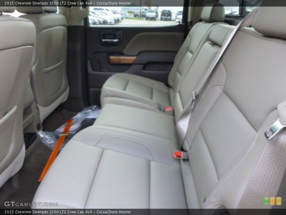 Cocoa/Dune Interior Rear Seat for the 2015 Chevrolet Silverado 1500 LTZ Crew Cab 4x4 #98166392