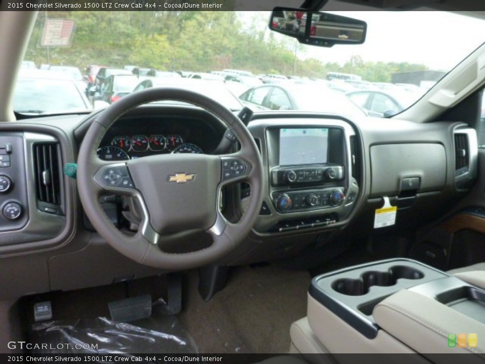 Cocoa/Dune Interior Dashboard for the 2015 Chevrolet Silverado 1500 LTZ Crew Cab 4x4 #98166417