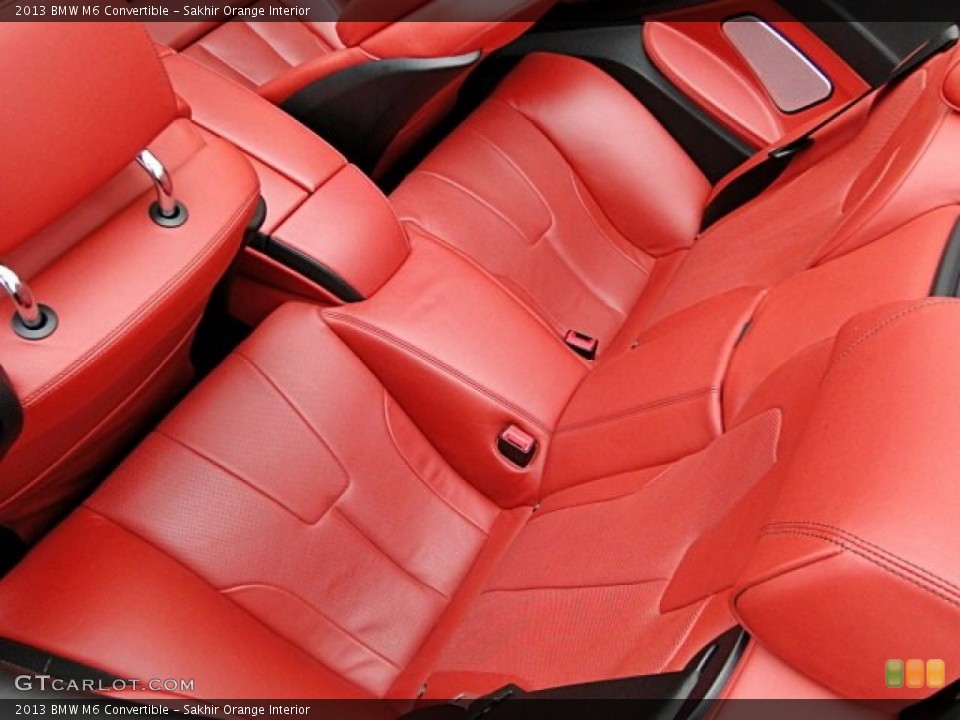 Sakhir Orange Interior Rear Seat for the 2013 BMW M6 Convertible #98170566